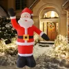 Dekoracje świąteczne nadmuchiwane Święty Mikołaj Świecający Outdoor LED LED Giant Party Rok 2023 221109 ZZ