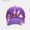 Ball Caps 2023 Nowe graffiti Cotton Baseball Cap Fashion Soft Top Hat Men Cap Trend Trend Regulowany krawat Sport Capsy240315