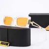 Дизайнерские классические дизайнерские солнцезащитные очки Мужская мода Полнокадровые смешанные цвета поляризационные UV400 Пляжные солнцезащитные очки SGN6