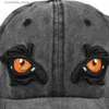 Bollmössor Vintage Washed Cotton Eagle Eye Brodery Baseball Caps Kvinnor Män Snapback Hat Spring Summer Outdoor Sports Casual Trucker Haty240315