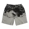Men's Shorts Males Board Sketching Portrait Y2K Retro Swimming Trunks Cool Fashion Fast Dry Sports Large Size Short Pants
