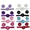 Accessoires pour cheveux pour filles, 3 pièces/lot, nœuds de fleurs en perles, bandeaux élastiques, ensemble de clips, petits couvre-chef doux