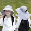 BERETS 1PC CHILDRES SUN HAT SUMMER KIDS OUTDOOR NECK EARCOVER ANTI UV PROTECTION CAPS BOY GIRL TRAVEL FLAP CAP