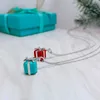 Designer Gift Box Necklace Christmas Fashion Versatile Collar Chain Qixi Valentines Day