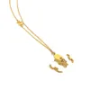 T Seal T Bijoux Marque Colliers En Acier Design De Mode Accessoires De Conception Couple Collier Plaqué Or Femmes Longue Chaîne Boîte Cadeau GG GG