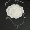 with Box Brand Jewelry Designer Pendant for Women Long Chain Gold Plated Necklace Waterproof Non Fading Constant Black