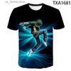 T-shirts voor heren Strt Dance 3D-geprint Populaire Zanger Dans T-shirt Mannen Vrouwen Kinderen Hiphop T Break dance Strtwear T-shirt Tops Kleding Y240321