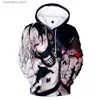 Мужские толстовки с капюшоном Новый 3D-принт Sudadera Overlord Albedo Hoodie Мужчины/женщины Осень Зима Толстовки Повседневная одежда Кофты Мужские негабаритные L240315