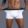 Unterhosen Lange elastische Boxer für Mann Baumwolle Herren Höschen Familiendruck Boxershorts Herren vorne offen Unterwäsche Sexy männliche Shorts