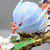 Action Toy Figures 20cm Anime Figures Son Goku VS Majin Buu Battle DBZ GK Statue PVC Action Figures Led Collection Model Doll Toys Gift