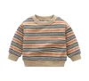 Süße Baby Jungen Mädchen Plaid Pullover Pullover Frühling Herbst Kinder Langarm Sweatshirts Kinder Baumwolle Pullover259j2895663