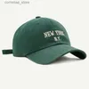 Ball Caps 2023 New Cotton Baseball Hat Suitable for Women Letter Embroidery Hip Hop Button Mens Hat Fashion Truck Driver Sports Unisex Sun HatY240315