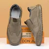 Sapatos Casuais Masculinos Esportivos Slip-On Flat Confortáveis Tênis Moda Tendência Ao Ar Livre Tamanho Grande Respirável Condução