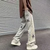 High Street Vibe Embroidery China chic Jeans Men's Ins Fashion Massion Sould Straight Tube Tube and Autumn Hiphop Pants