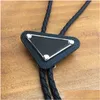 Bow Ties Original Design Western Cowboy Alloy Downward Triangle Bolo Tie för män och kvinnor Personlighet Neck Fashion AccessoryBow Drop OTR9H