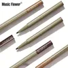 3 Colors/Lot Unique Design Eyebrow Pencil Brown Black Microblading Eye Brow Pen Makeup Waterproof Long Lasting Brows Enhancer 240301