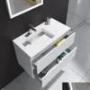 Altre forniture per WC da bagno Mobili da bagno da 900 mm Mobile da bagno in pietra con superficie solida Blum Der Guardaroba Armadio sospeso Stora Dhdth