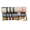100% kasjmier designer sjaal, zachte dikke sjaal voor mannen en vrouwen, klassiek geruit patroon, 5 kleuren beschikbaar (5J916)