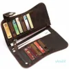 Porta carte da uomo in pelle con catena Porta carte Porta carte Libretto degli assegni Trucker Biker Clutch263g