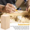 Bloki rzeźbia baswood 4 x 2 cale duży zestaw drewniany dla dzieci dla dzieci dla początkujących lub ekspertów