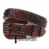 2022 Designergürtel Bb Simon Gürtel für Männer Frauen Glänzender Diamantgürtel Schwarzer Totenkopf BB Belts2290