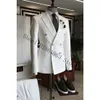 2023 Modne garnitury ślubne dla mężczyzn Slim Fit Lapel 2 -Piece 2 sztuki Zużycie Tuxedos Kostium Homme 240311