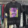 camicia viola maglietta da uomo magliette firmate maglietta da donna maglietta grafica Abbigliamento sportivo magliette di cotone Street graffitir High street hipster Vestibilità ampia plus