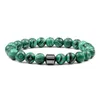 19 couleurs 8mm bracelet en pierre naturelle bracelet de thérapie magnétique pierre de lave noire bracelet de calcul biliaire noir bracelet de malachite en pierre volcanique pour femmes hommes bracelet