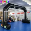 wholesale 10mWx5mH (33x16.5ft) Advertising Black PVC Inflatable Arch,Inflatable Start/Finish Line Archway Gate For Car Bicycle Racing Can Custom Banners