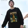 Męskie bluzy bluzy moroni świetny dźwięk trąbki bawełniany bluza dla man Casual Oversize vintage modna marka All-Math Mens Hoodies L240315