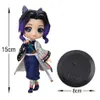 Action Toy Figures 15cm anime demon Slayer figur Nezuko Tanjirou Zenitsu Inosuke Kyoujurou Giyuu Kawaii qposket Figural PVC Model Toy Collect Gift Present