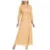 Casual Dresses 2024 Women's Solid Two Piece Lace Cardigan Chiffon Party Wedding Long Dress Temperament Charm Evening Fashion