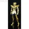 Anime Manga en stock modèle MC Saint Seiya Cloth Myth Ex 2.0 Leo Lion Aiolia figurine d'action or chevaliers du zodiaque or/24K jouet cadeau de noël YQ240315