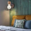 Wandlamp Artpad Interieur Gouden Slaapkamer Kooi Schaduw Retro Schans Industrieel Metaal Licht