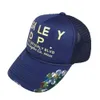 Najnowsze hafty haftowe męskie czapki piłki swobodne galeria literowanie zakrzywione wydział Brim Baseball Cap Fashion Letters Hat PrintingCjee