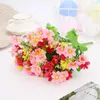 Decorative Flowers Simulated Bouquet Home Decoration Vibrant Artificial Wildflower Bouquets For Decor 6 Bundles Of Colorful