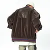 رجال السترات للرجال Men Velvet Embroidery Streetwear Fashion فضفاضة غير رسمية قاذفة قاذفة قاذفة الحرم الجامعي زوجين البيسبول معطف النساء