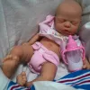 Poupées 12 "Micro Premie Full Full Body Silicone Baby Doll Boy" Liam "Girl" Nova "Reborn Doll Surprise Enfants Antistrices