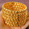 6Pcs/Set Classics Dubai 18K Gold Color Hand Jewelry Geometry Snake Shape Bangle For Women Wedding Jewellery Anniversary Gifts 240312