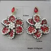 Boucles d'oreilles Boho grande goutte strass perle boucles d'oreilles pour femmes déclaration inde bijoux nouveau Pendientes 230831