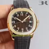 3K Stärkste Version Aquanaut 5167R-001 Braunes Zifferblatt Real Cal 324C Automatische mechanische 5167A Herrenuhr Saphirstahl Designer Spo312F