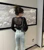 مصمم Tirt Women Clothing Top Channel Ropamujer New Long Summer Summer Shirt Tops Set-Through Lace Lace of Advanced Sexy Grace Tees Tees