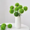 Flores decorativas 1pc dandelion escritório ramos artificiais arranjo de flores falso vegetação hastes folhas bolas decoração de natal diy