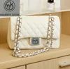 Desinger tassen kleine Xiangling geruite tas 2024 nieuwe trendy en high-end keten schoudertas veelzijdige Xiangnan lederen crossbody tas MARRY KOSS