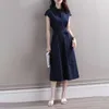 Casual Dresses Robe Chic Summer Dress Woman 2024 Trendy Slim Waist Vestidos Para Mujeres Elegant And Pretty Women's In Long