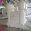 4,5x4,5 m (15x15 piedi) Con ventilatore all'ingrosso Mini Tellder bianco gonfiabile casa di rimbalzo Bambini saltatore commerciale buttafuori castello gonfiabile di nozze con vasca di palline per eventi di festa