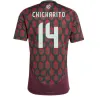 2024 México camisa de futebol H. LOSANO CHICHARITO G DOS SANTOS C. VELA 24 25 conjuntos de camisa de futebol esportivo masculino kit infantil uniforme mexicano casa fora