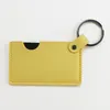 10pcs Bag Parts Cute PU Small Mirror With Key Ring Carry-on Mix Color