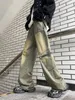 Streetwear Pocket Design Men Jeans Cargo Pants Loose Plus Size Neutral Wide Leg Pants Harajuku Casual Denim Pants Gothic Y2K 240309