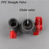 Connectors 10Pcs 20 25 32 40 50mm PVC Pipe Socket Valve Connector Agricultural irrigation Tube Straight Ball Valve Garden Water Pipe Joints